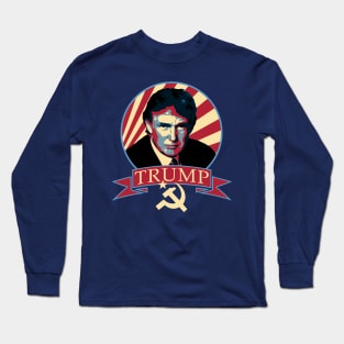 Donald Trump Communist Propaganda Parody Long Sleeve T-Shirt